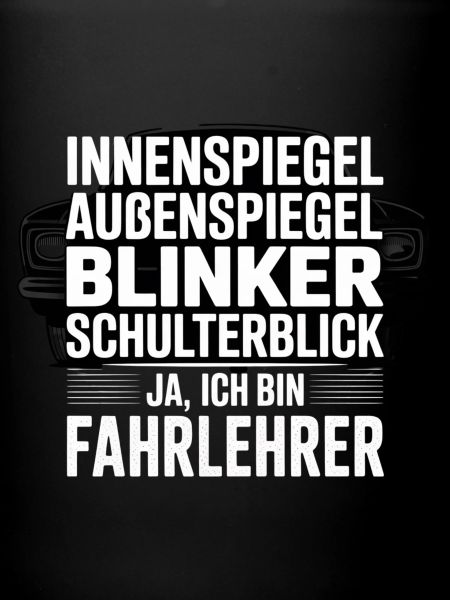 Fahrlehrer Spruch Schulterblick