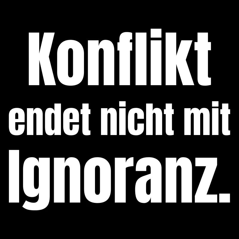 Conflict does not end in ignorance