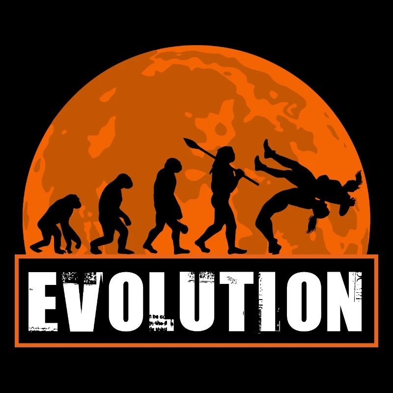 Wrestling Evolution Funny Combat Sports Grappling