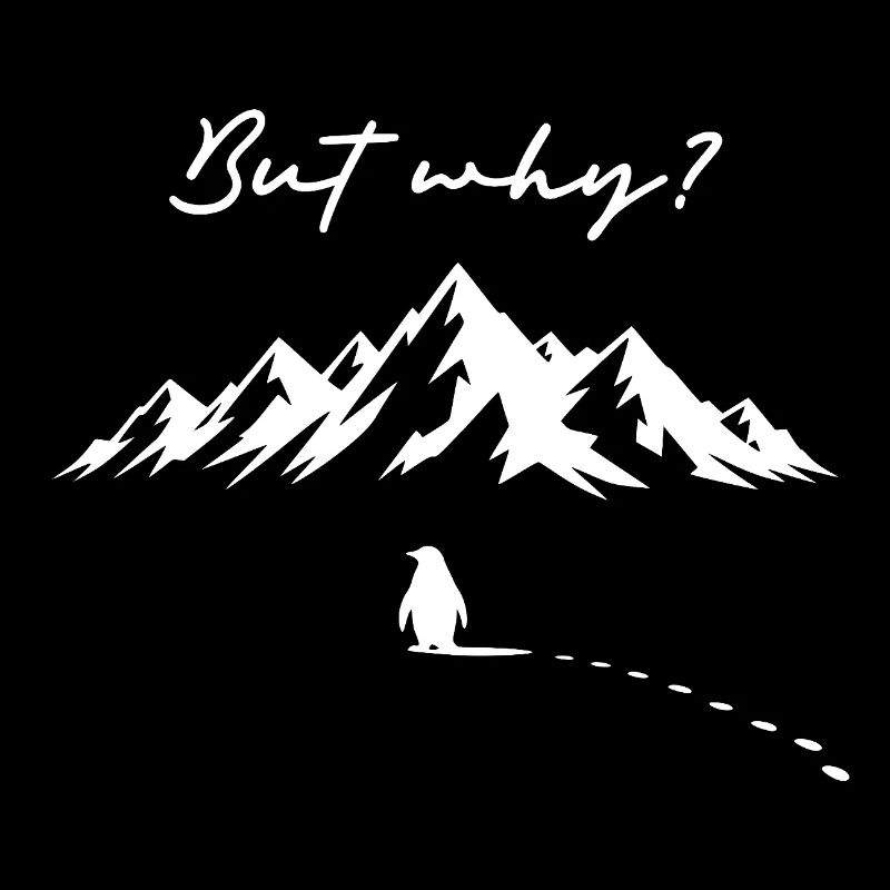 Pinguin Meme But why? Schneespur Eisberg Antarktis