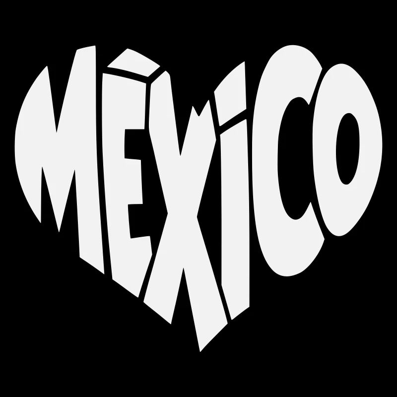 Mexico Lettering Heart