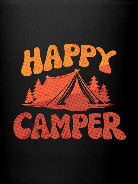 Fröhlicher Camper Lager-Print