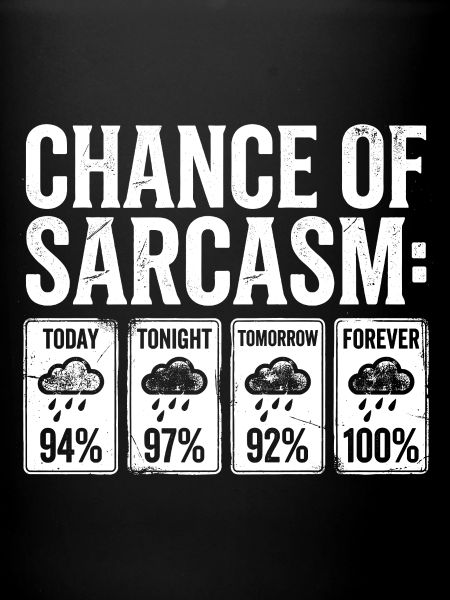 Affichage météo de probabilité sarcasme