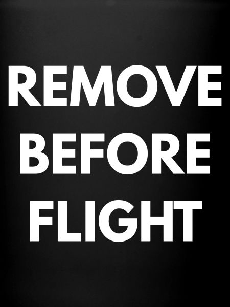 REMOVE BEFORE FLIGHT