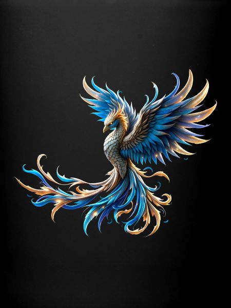 Phénix Bleu Feu