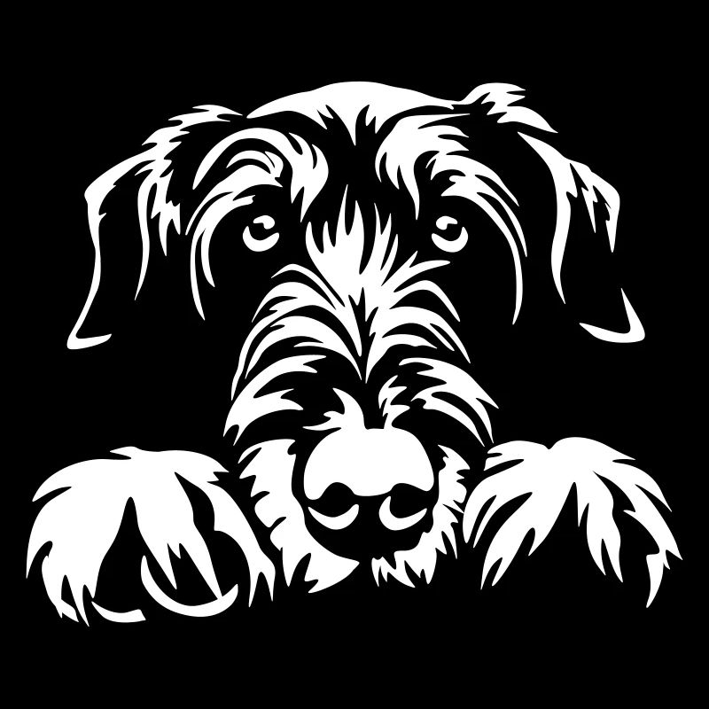 Irish Wolfhound Head « Édition noire »