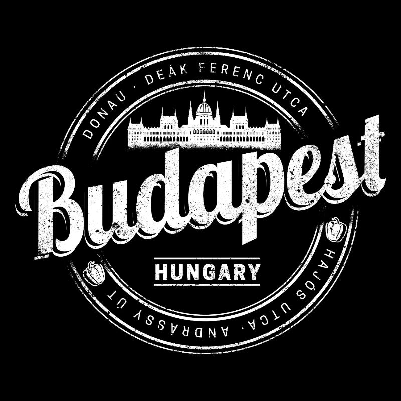 Budapest in Ungarn mit Parlament und Paprika