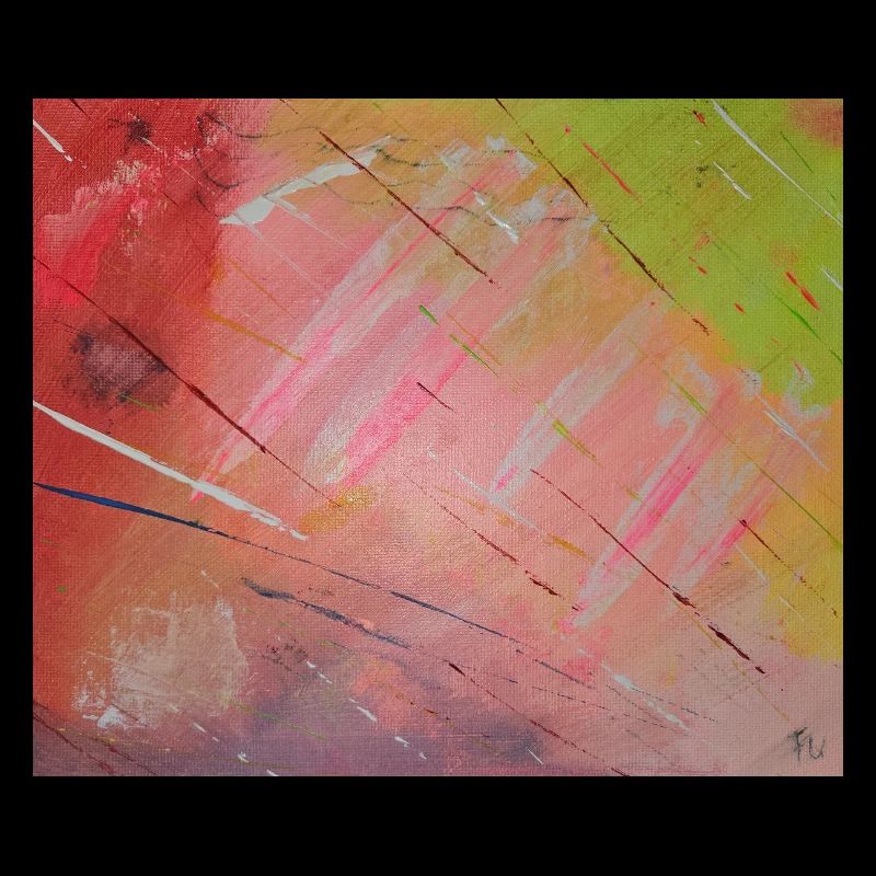 Neon-Diagonalstreifen Abstrakt