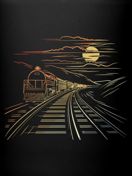 Eisenbahn Retro Stil
