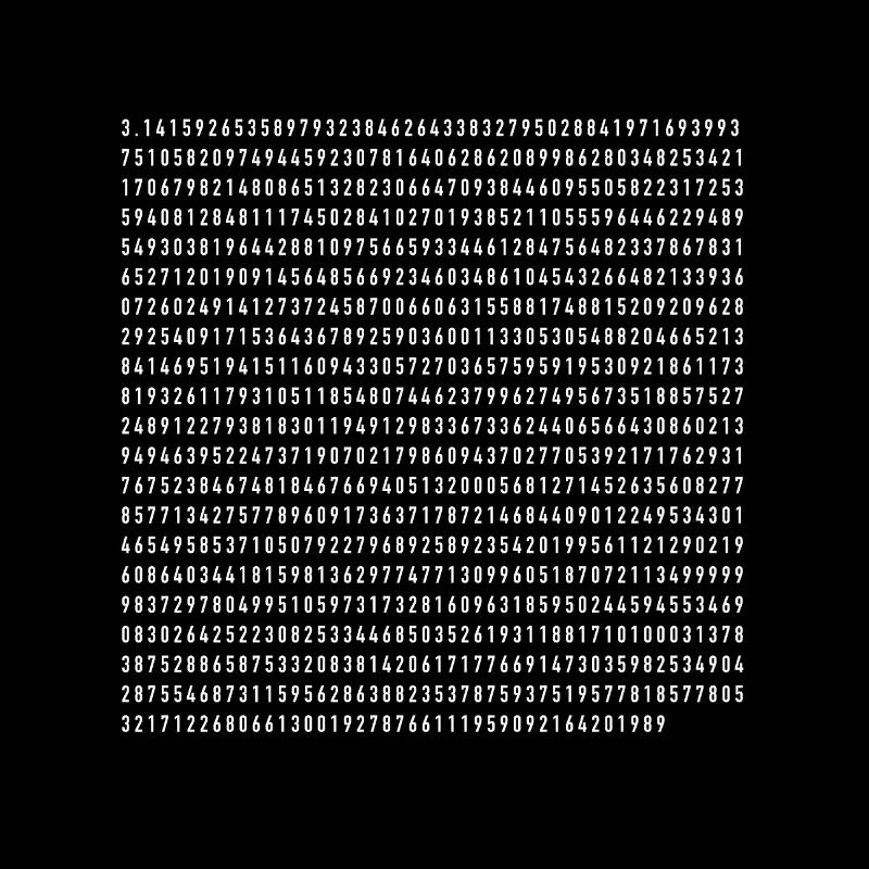 Zahl Pi 1000 Stellen Geek Geschenk Nerd