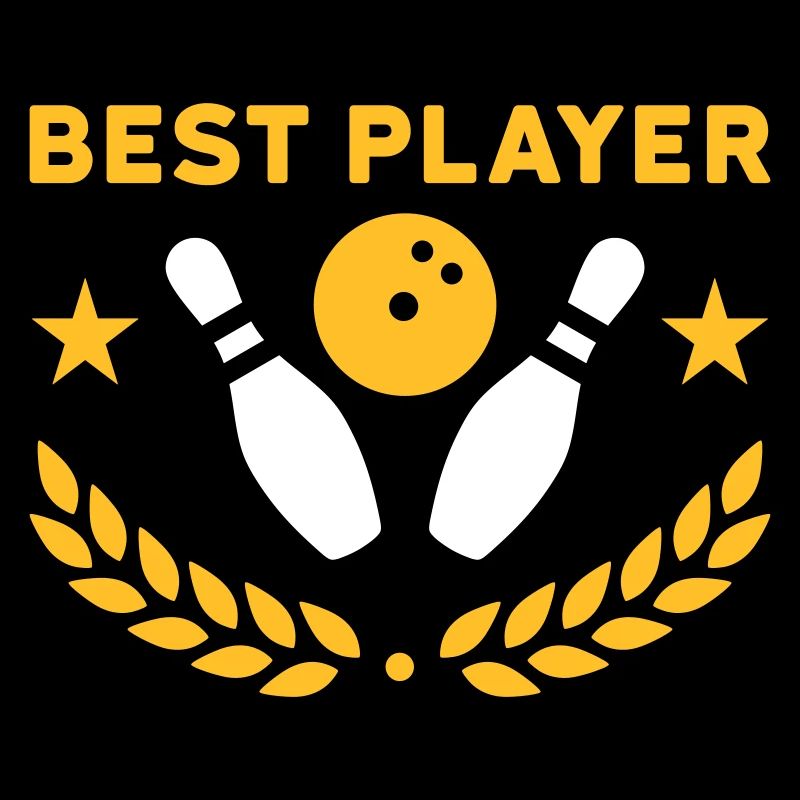 Best player (bowling pins, bowling ball, stars)