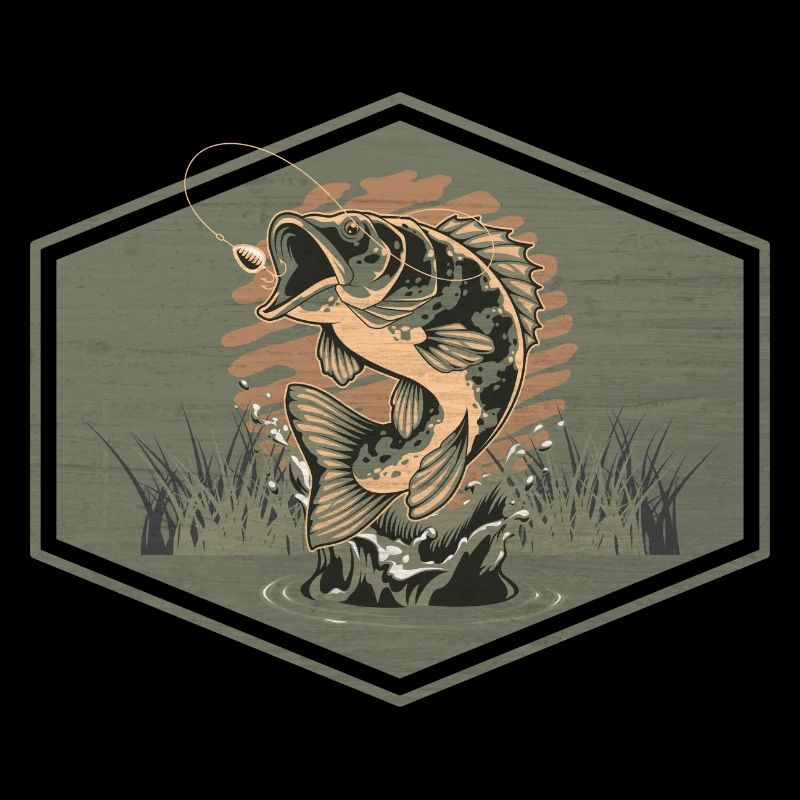 Poisson et Trident de Pêcheur