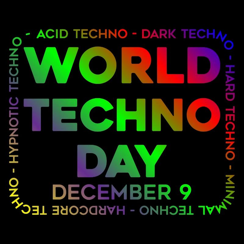 Techno Day Ich liebe harten, dunklen Acid Techno