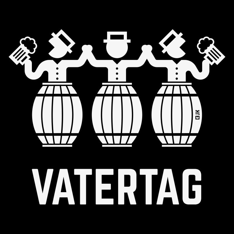 Vatertag Bierfässer (Bier / Männertag / White)