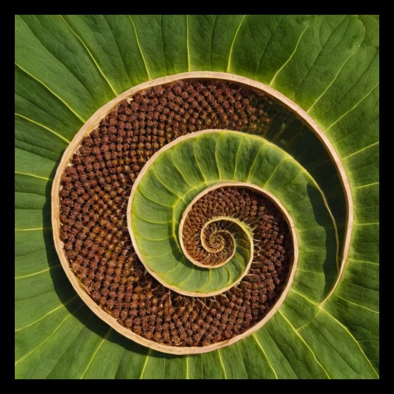 Fibonaccii pattern in nature. Beautiful design.