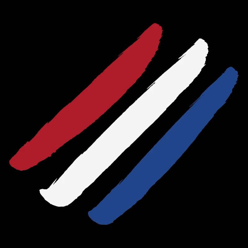 Drapeau des Pays-Bas - Rayures de style