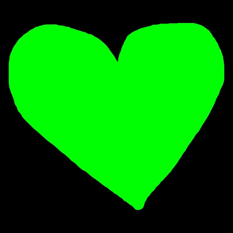 Coeur Vert Idée Cadeau Vert Clair Amour Vert Herbe