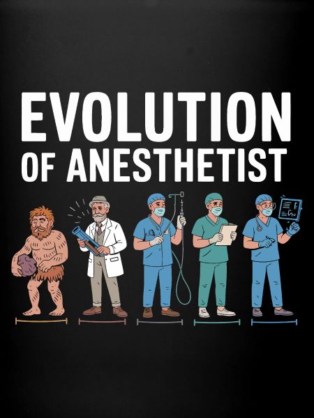 Evolution of Anaesthesiologists Illustration