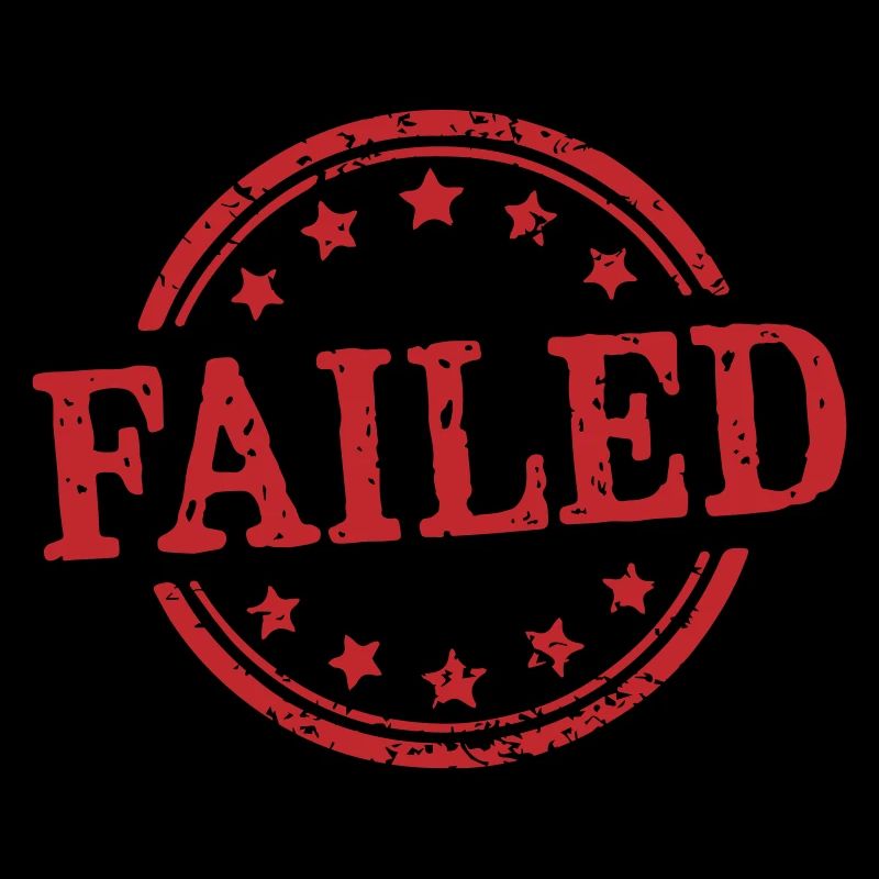 Failed Red Grunge Stamp