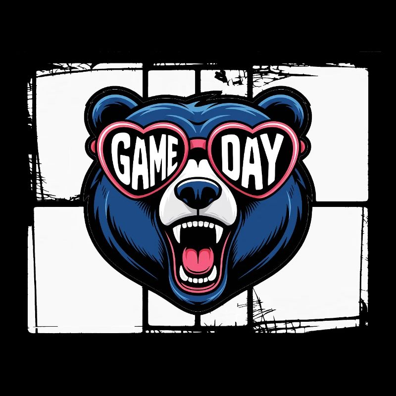 Game Day Bär mit Herzbrille