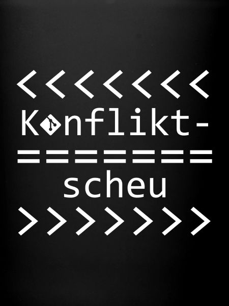 Konfliktscheu Git Nerd Shirt