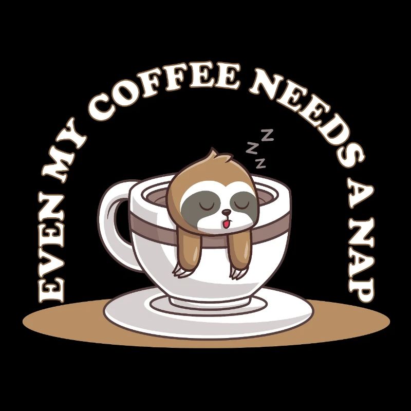 Même mon café a besoin d’une sieste – Sloth Coffee