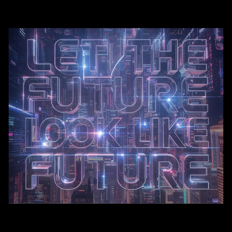 Typographie Neon Future
