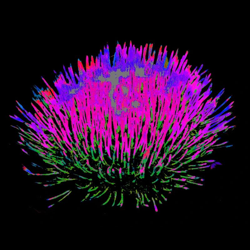 Neon-Blume– Pop-Art Design