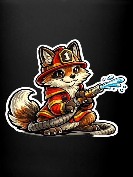 Fox pompier héros en action