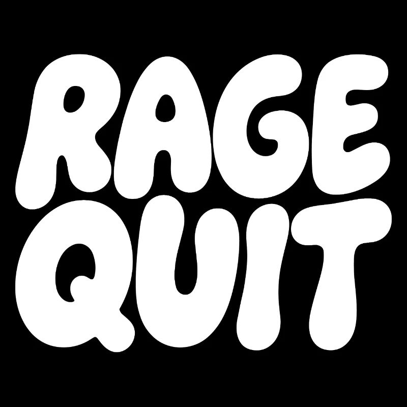 Police à bulle Rage Quit