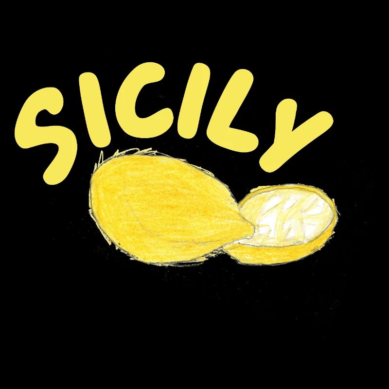 Sicily Lemons Illustration - Sicily