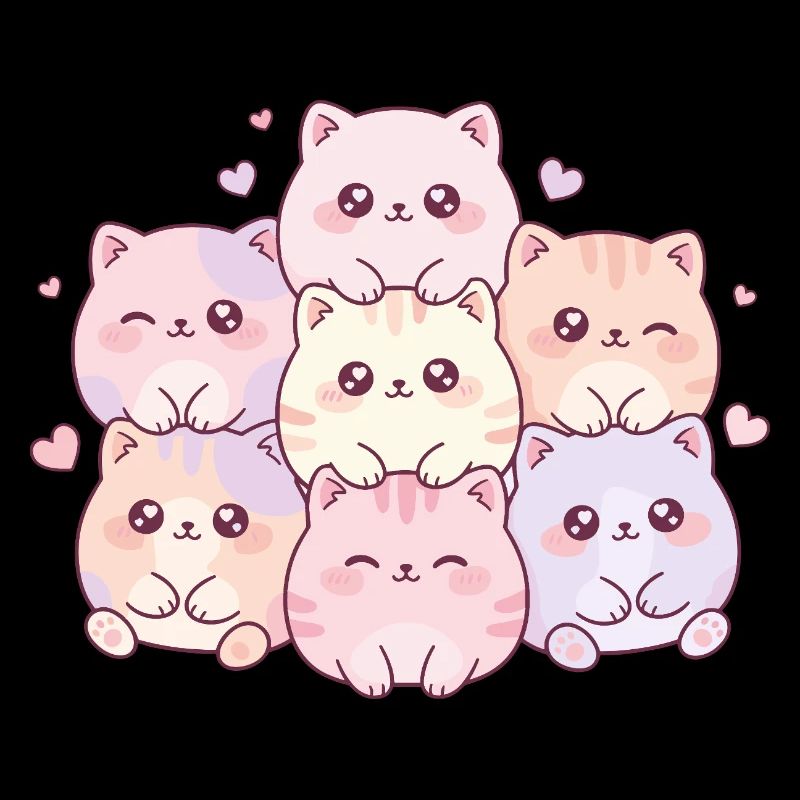 Pastel Kitten Cuddle Gang