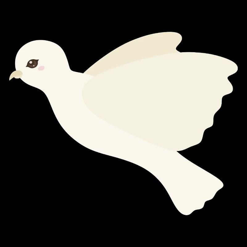 Ivory Dove in Flight