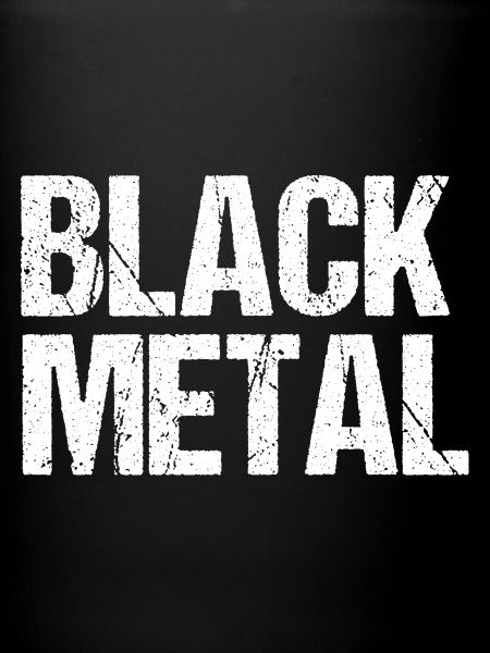 Black Metal Distressed Text