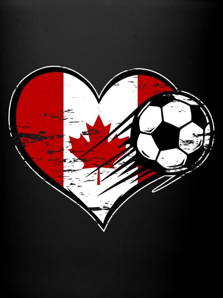 Canada Flag Soccer avec Cœur