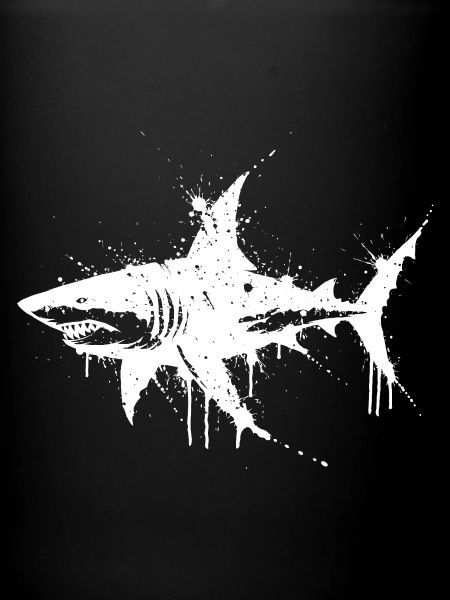 White Splatter Shark