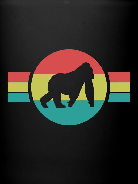 Affe Silhouette Retro