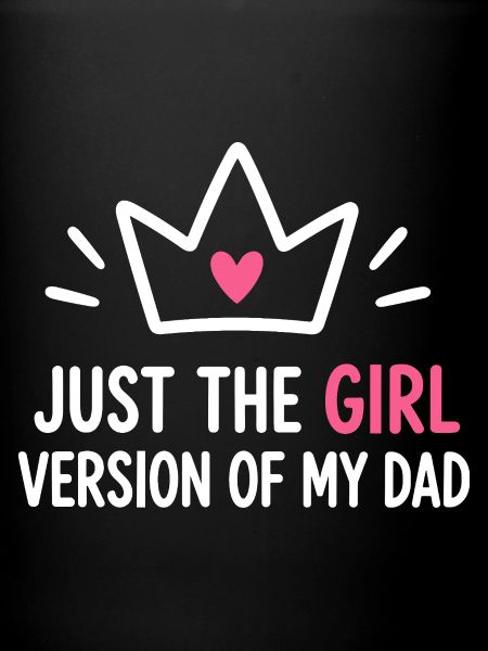 Mädchenversion von Dad Crown Tee