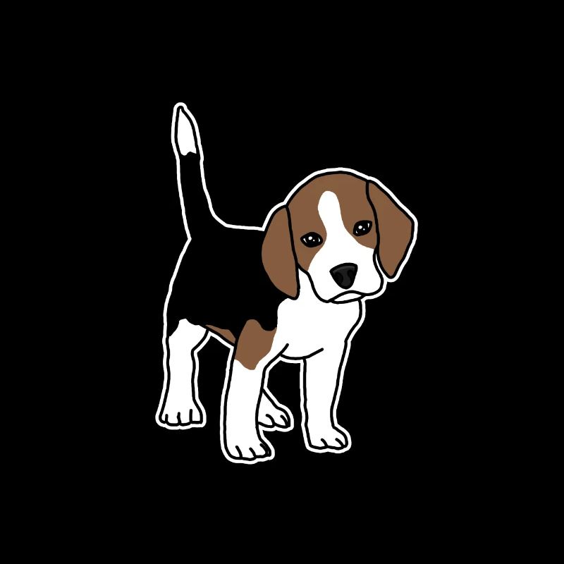 Beagle, chiot, chien, doux. comique