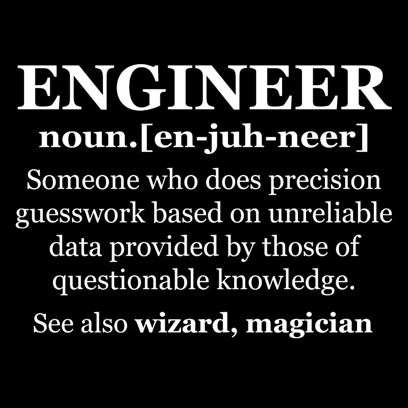 Funny engineer motif