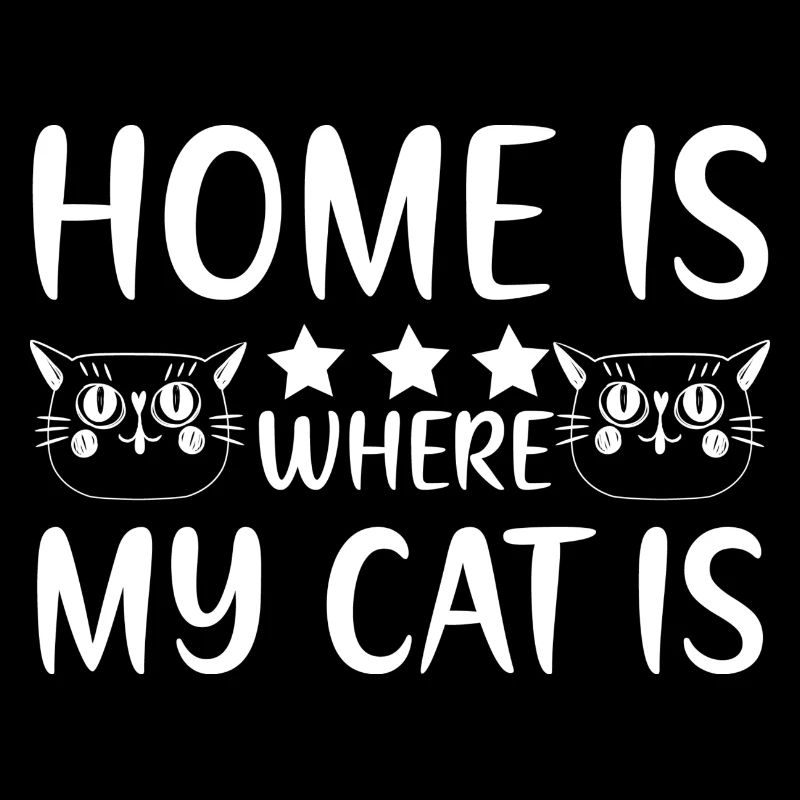 La maison est l’endroit où mon chat est