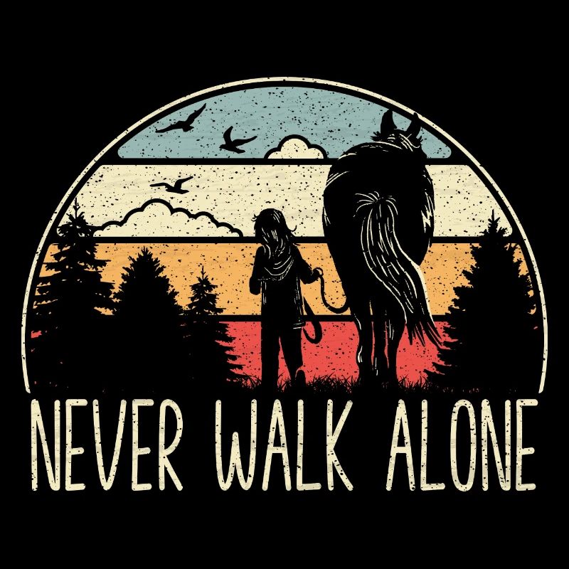 Cheval - Never walk alone - fidèle compagnon