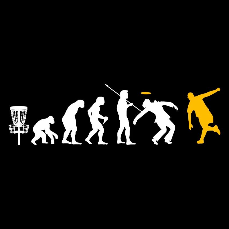 drôle Frisbee Golf Shirt Evolution Disc golf