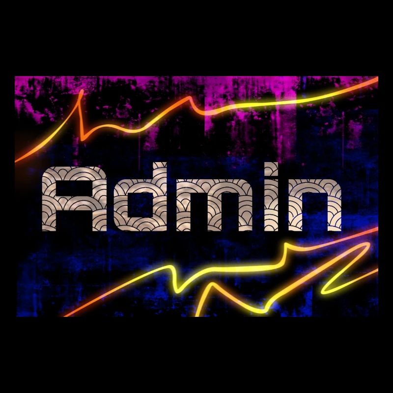 ADMIN Administrator Abstraktion Schrift Illusion