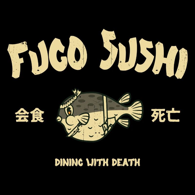 Fugo puffer fish sushi