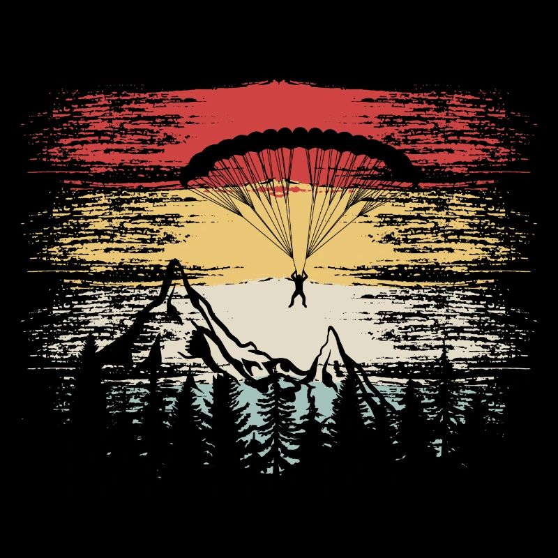 Parapente Parachutisme Cadeau rétro