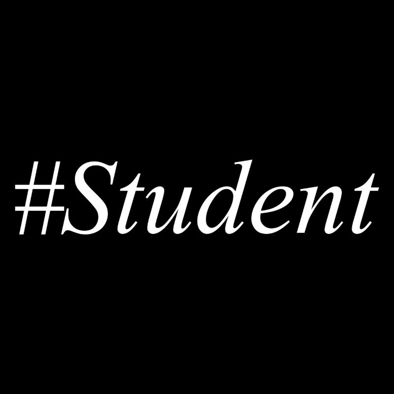 #Student Logo White