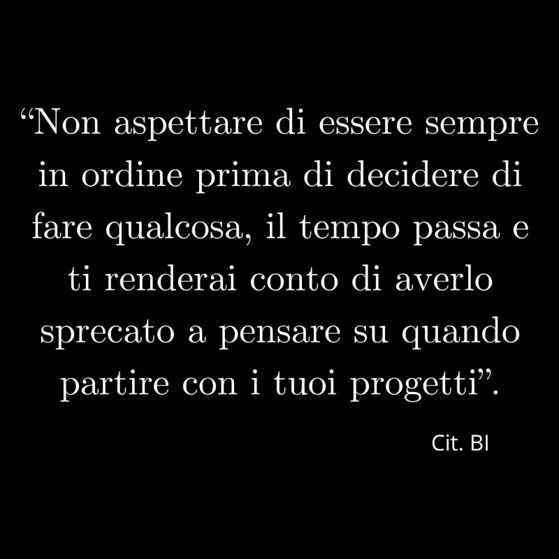 Don't waste time