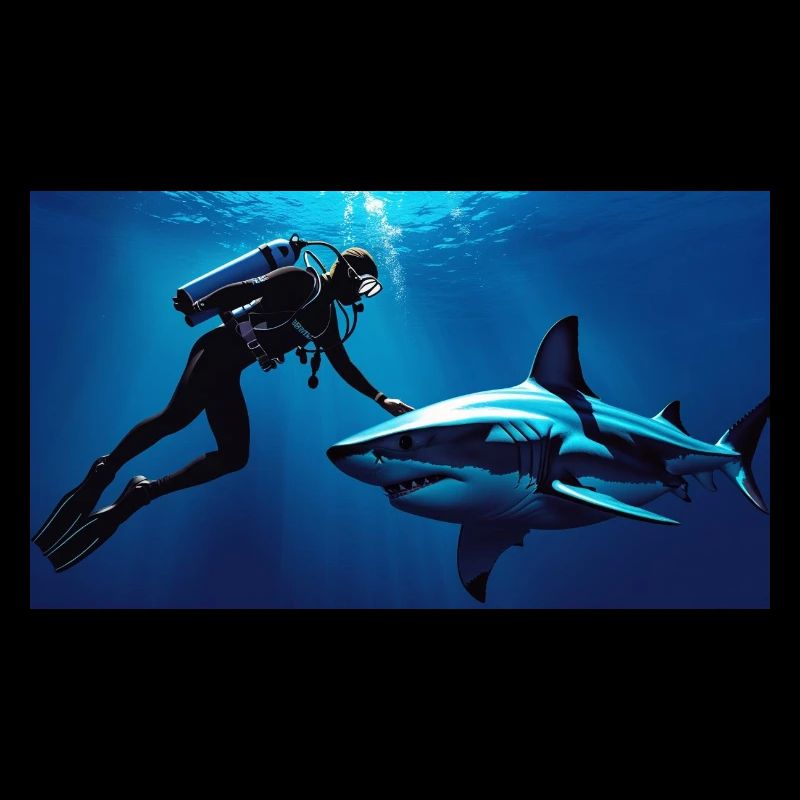 Plongeur de requins