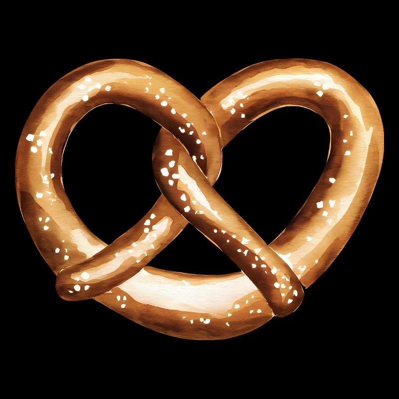 Bretzel en forme de cœur
